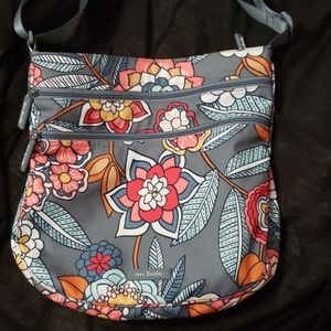 Triple Zip Lighten Up Hipster Crossbody